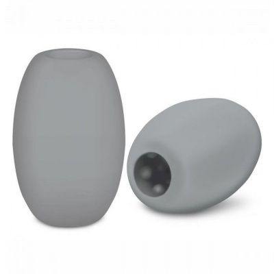 Серый двусторонний мастурбатор MINI BUBBLE от Zolo
