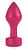 Розовый анальный плаг Elegant Pink - 8,3 см. от Shots Media BV
