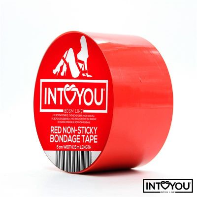 Красный скотч для фиксации Non-Sticky Bondage Tape - 15 м. от Intoyou