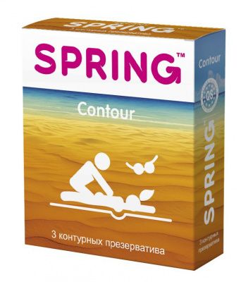 Контурные презервативы SPRING CONTOUR - 3 шт. от SPRING