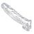 Прозрачная насадка для увеличения члена Realistic Clear Penis Enhancer and Ball Stretcher - 20,3 см. от XR Brands