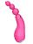 Розовый вибратор Barbara с вращением - 13,9 см. от Yuanse