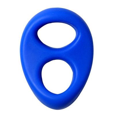 Синее эрекционное кольцо на пенис RINGS LIQUID SILICONE от Dream Toys