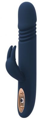 Синий вибромассажер-кролик ZEPHYROS - 23 см. от Dream Toys