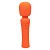 Оранжевый вибромассажер Stella Liquid Silicone Mini Massager - 14,5 см. от California Exotic Novelties