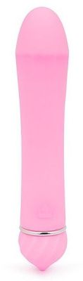 Розовый гладкий вибратор с 11 режимами вибрации - 11,5 см. от A-LOVING