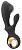Черный вибратор-кролик с функцией расширения Inflatable Rabbit Vibrator - 18,3 см. от Orion