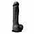 Черный фаллоимитатор Colours Pleasures 8  Dildo - 24,8 см. от NS Novelties
