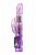 Фиолетовый вибратор High-Tech fantasy с клиторальным лепестком - 21 см. от A-toys