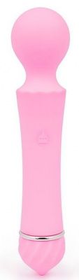 Розовый вибромассажер Sasa с круглой головкой - 16 см. от A-LOVING