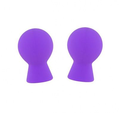Фиолетовые присоски для груди LIT-UP NIPPLE SUCKERS SMALL PURPLE от Dream Toys