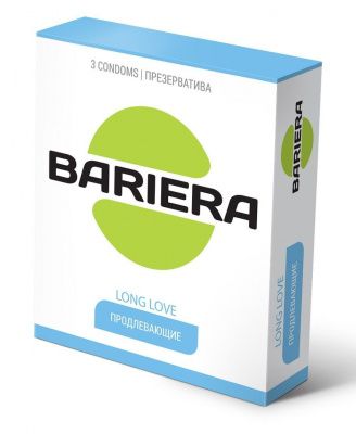 Продлевающие презервативы Bariera Long Love - 3 шт. от Bariera