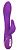 Фиолетовый вибратор-кролик с нагревом Jack Rabbit Signature Heated Silicone Rotating - 21,5 см. от California Exotic Novelties