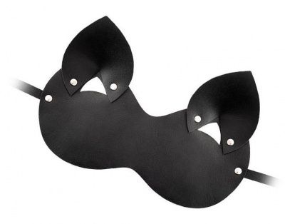 Закрытая черная маска  Кошка  от Штучки-дрючки