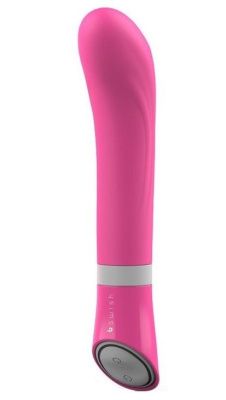 Розовый G-стимулятор с вибрацией Bgood Deluxe Curve - 19,3 см. от B Swish