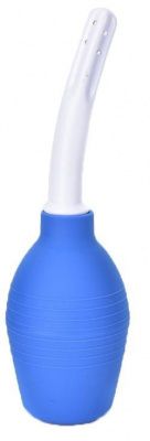 Синий анальный душ с изогнутым наконечником от Джага-Джага