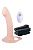 Телесный полый страпон с вибрацией Erection Agents - 24,1 см. от NMC
