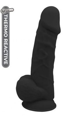 Черный фаллоимитатор на присоске DILDO 8.5INCH - 20 см. от Dream Toys