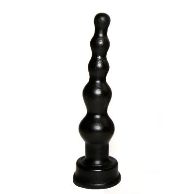 Чёрный анальный стимулятор-ёлочка - 14,5 см. от Сумерки богов