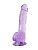 Фиолетовый фаллоимитатор Luminous - 20 см. от Lola Games