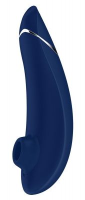 Синий бесконтактный клиторальный стимулятор Womanizer Premium от Womanizer