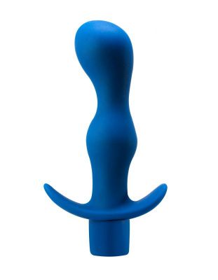 Синяя анальная вибропробка Derby - 13,5 см. от Lola toys