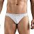 Белые перфорированные трусы-тонги Clever Ambar Thong от Clever Masculine Underwear