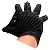 Черная стимулирующая перчатка-мастурбатор Masturbation Glove от Shots Media BV