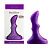 Фиолетовый анальный стимулятор Small ripple plug - 10 см. от Lola toys