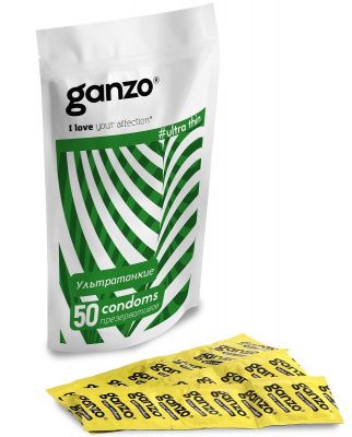 Ультратонкие презервативы Ganzo Ultra thin - 50 шт. от Ganzo