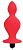 Красная анальная вибровтулка конической формы - 10 см. от Bior toys