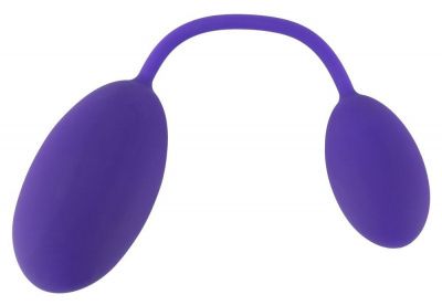 Фиолетовые вагинальный и анальный шарики GoGasm от Orion