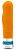 Оранжевый вибромассажер LUCENT - 17,2 см. от Blush Novelties