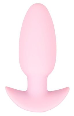 Розовая анальная пробка с вибрацией Cuties Vibrating Mini Butt Plug - 8 см. от Orion