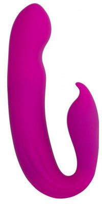 Розовый вибратор G-Spot Dual Stimulator with Rolling Ball - 17,1 см. от Howells