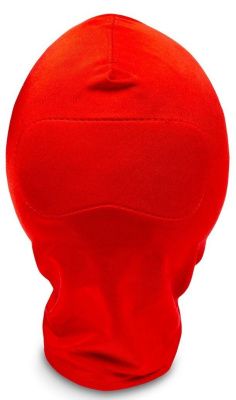 Закрытый красный шлем-маска без прорезей от Пикантные штучки