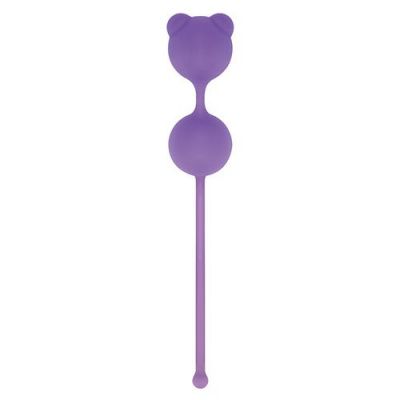 Фиолетовые вагинальные шарики PUSSYNUT DOUBLE SILICONE от Toyz4lovers
