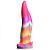Фантазийный люминесцентный стимулятор-язык Unicorn Kiss Unicorn Tongue Glow-in-the-Dark Silicone Dildo - 21,3 см. от XR Brands