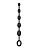 Черная анальная цепочка №03 Anal Chain - 30 см. от Erozon