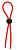 Красное эрекционное лассо с одной бусинкой-утяжкой STRETCHY THICK LASSO от Dream Toys