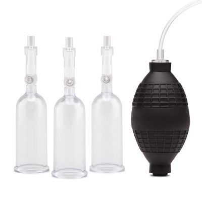 Вакуумная помпа для клитора и сосков Nipple Suckers with Clitoral Pump от Lux Fetish