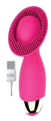 Розовый фантазийный вибромассажер с 10 режимами вибрации от Bior toys