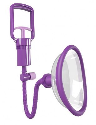 Фиолетовая клиторальная помпа Pleasure Pump от Pipedream
