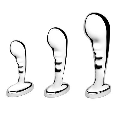 Набор из 3 стальных стимуляторов простаты Stainless Steel P-spot Training Set от b-Vibe