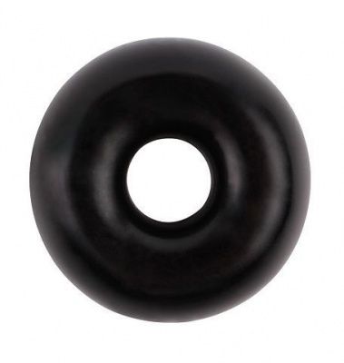 Черное эрекционное кольцо-бублик Fat O Cock Ring #2 от Chisa