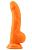 Оранжевый фаллоимитатор Carl.L - 21,8 см. от Chisa