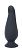Черная анальная пробка PLAY CANDI BIG TIME MEDIUM BLACK - 12,5 см. от Seven Creations