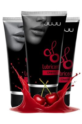 Набор из 3 съедобных лубрикантов JUJU со вкусом вишни от JuJu