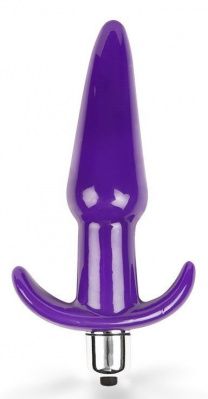 Фиолетовая анальная вибропробка - 16 см. от Brazzers
