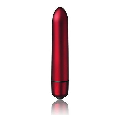 Красная гладкая вибропуля Scarlet Velvet - 9 см. от Rocks-Off